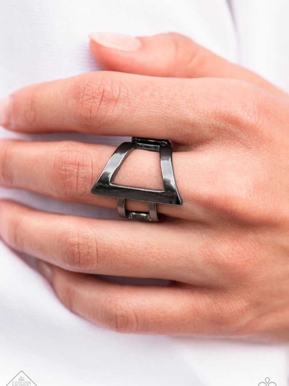 Paparazzi Jewelry Accessories - Rebel Edge - Black Ring - Vintage